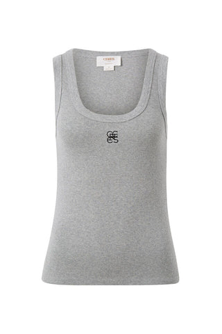 Contour Rib Scoop Tank - Grey Marle