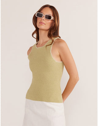 Tori knit spring green