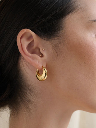 Porte Hoop Gold Plated Earrings ~ LS2021232