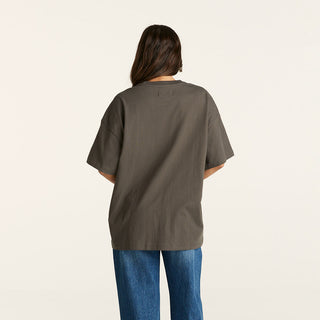 DRAGONFLY BOXY SLOUCH TEE SLATE