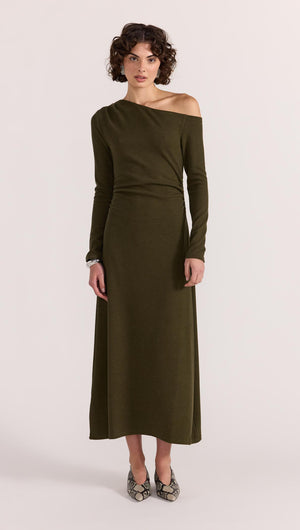 Mason midi dress- khaki